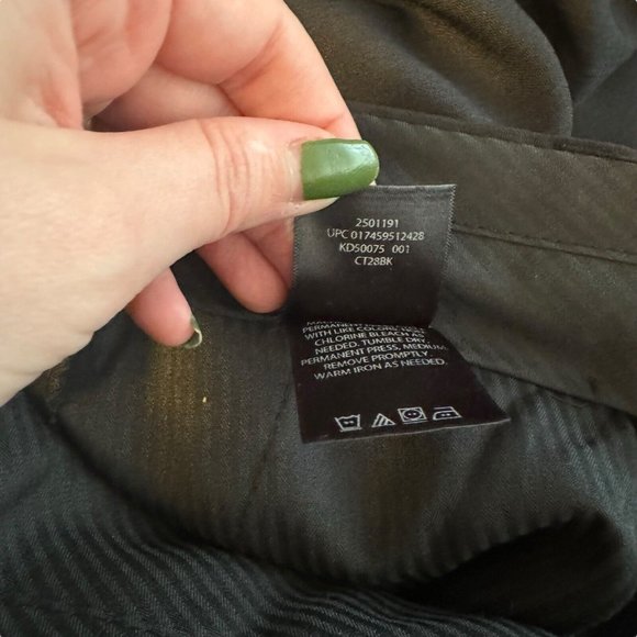 Kenneth Cole Reaction Black Flat Front Mens Dress‎ Pants 36x32 NWOT - Picture 3 of 8